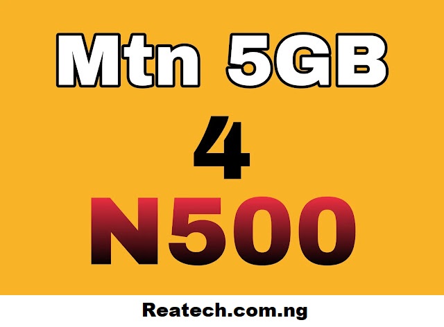 Internet: MTN Nigeria is Now Offering 5GB and 1GB Data for N500 and N100 Respectively