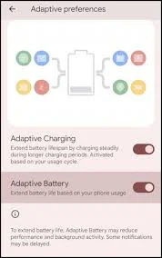 Adaptive Charging in Google Pixel